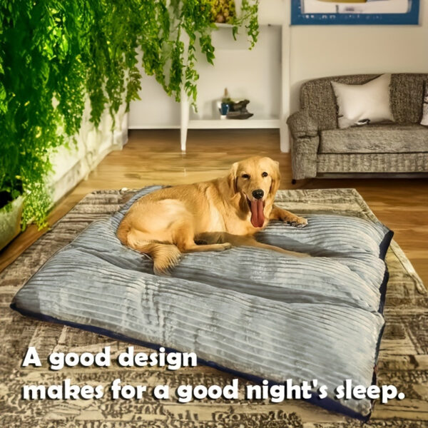 Up to 100 lbs Dog Mat Sleeping Dog Mattress Floor Mat Removable And Washable Dog Kennel Large Dog Kennel Pet Pad Dog Mat Soft Comfortable Bed - Image 3