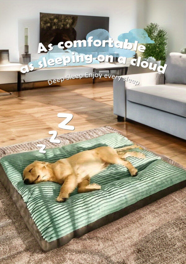 Up to 100 lbs Dog Mat Sleeping Dog Mattress Floor Mat Removable And Washable Dog Kennel Large Dog Kennel Pet Pad Dog Mat Soft Comfortable Bed - Image 5