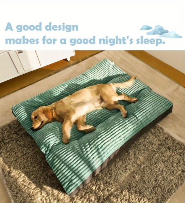 Up to 100 lbs Dog Mat Sleeping Dog Mattress Floor Mat Removable And Washable Dog Kennel Large Dog Kennel Pet Pad Dog Mat Soft Comfortable Bed - Image 8