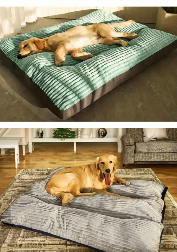 Up to 100 lbs Dog Mat Sleeping Dog Mattress Floor Mat Removable And Washable Dog Kennel Large Dog Kennel Pet Pad Dog Mat Soft Comfortable Bed - Image 9