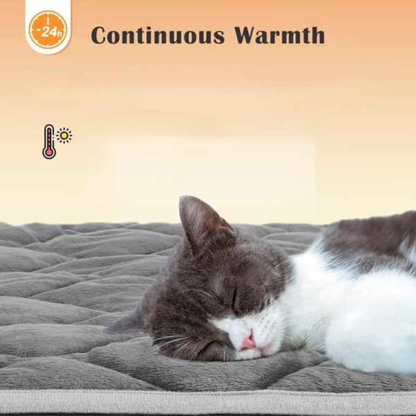 Dog Cat Bed, Cat Dog Non-Slip Mat, Extra Warm Thermal Pet Pad Self-Heating Cat Mat Warm Thermal Pet Pad Washable Dog Crate Pad Heat Dog Cat Bed Mat Blanket Non-Slip Bottom For Outdoor And Indoor Pets - Image 13