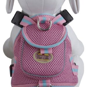 Mesh Pet Harness With Pouch