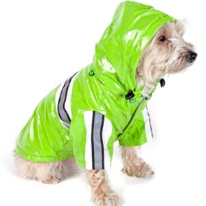 Reflecta-Glow Reflective Waterproof Adjustable Pvc Pet Raincoat