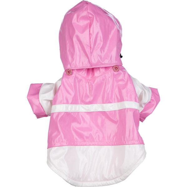 Two-Tone Pvc Waterproof Adjustable Pet Raincoat - Image 3