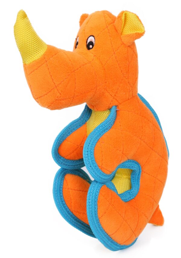 Pet Life Cartoon Funimal Plush Animal Squeak Chew Tug Toy for Dachshunds - Image 2