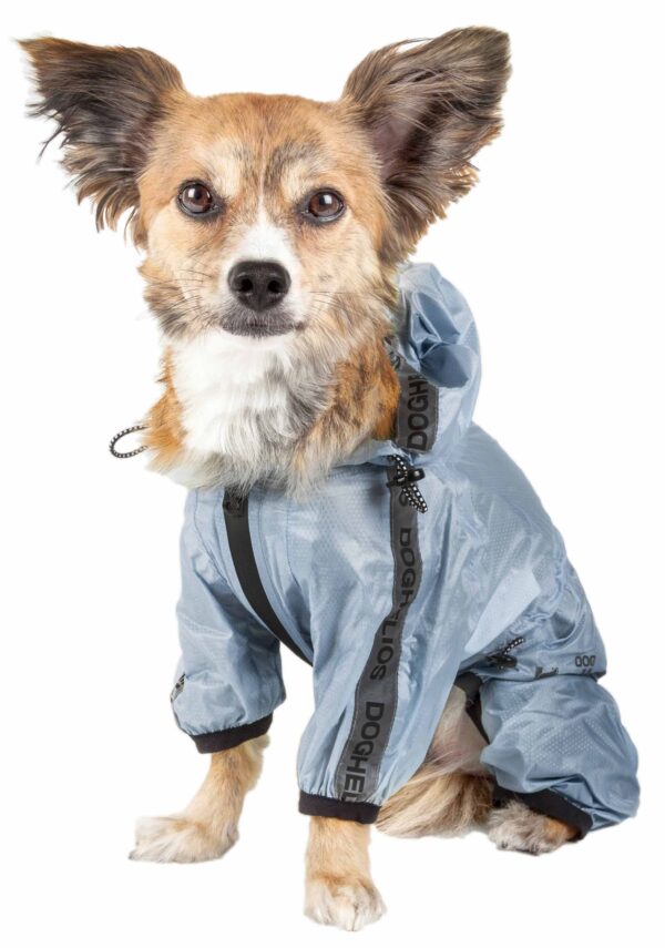 Dog Helios 'Torrential Shield' Waterproof Multi-Adjustable Full Bodied Windbreaker for Dachshunds - Image 2