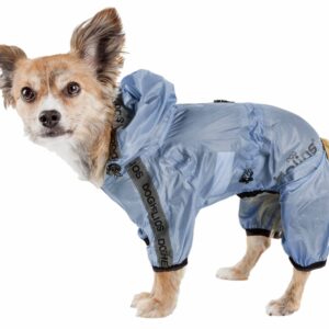 Dog Helios 'Torrential Shield' Waterproof Multi-Adjustable Full Bodied Pet Dog Windbreaker Raincoat