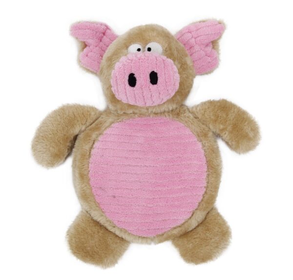 Pet Life Cozy Play Plush 2-Set Squeaking Chew Toys for Dachshunds - Image 2