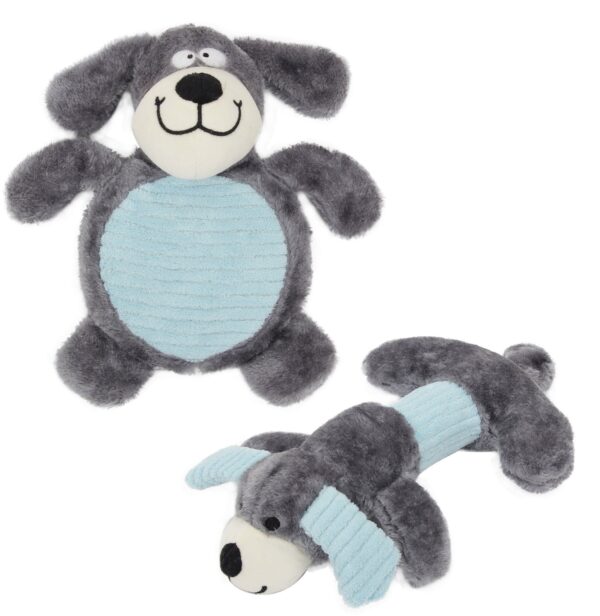 Pet Life Cozy Play Plush 2-Set Squeaking Chew Toys for Dachshunds - Image 5