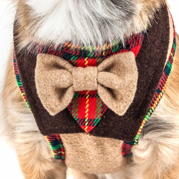 Pet Life Luxe 'Dapperbone' 2-In-1 Mesh Reversed Adjustable Dog Harness-Leash W/ Fashion Bowtie - Image 19