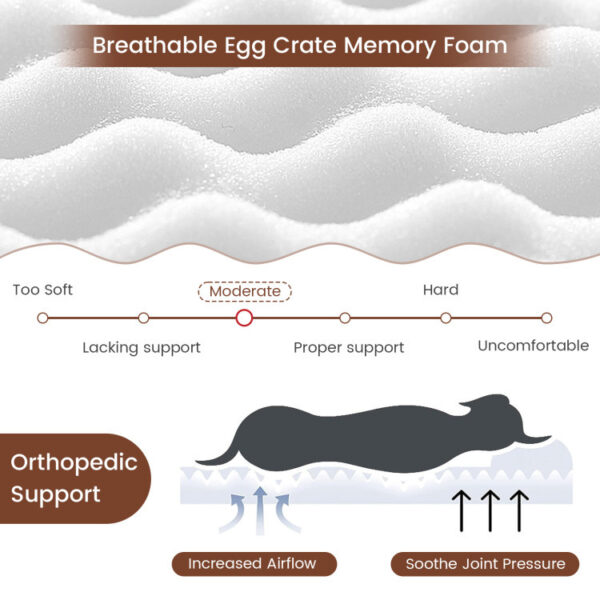 Orthopedic Dog Bed with Memory Foam Support for Large Dogs - Image 19