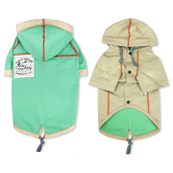 Touchdog 'Cloudburst' Waterproof Reversible Dog Raincoat - Image 14