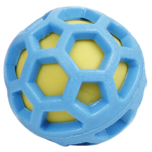 Pet Life 'DNA Bark' TPR and Nylon Durable Rounded Squeaking Dog Toy