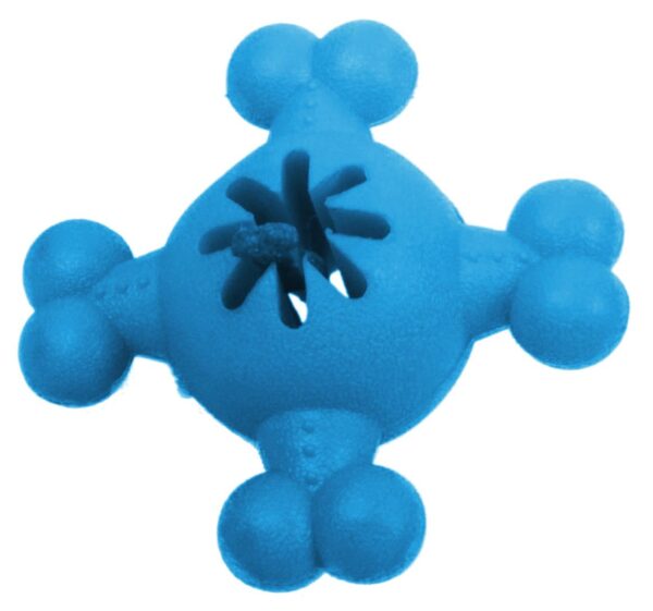 Pet Life 'Quadra-Bone' TPR Treat Dispensing Durable Dog Toy - Image 2