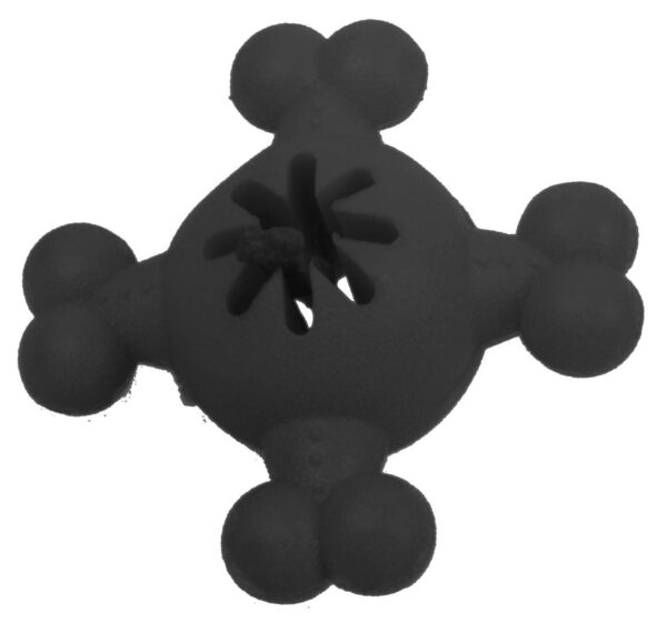 Pet Life 'Quadra-Bone' TPR Treat Dispensing Durable Dog Toy - Image 5