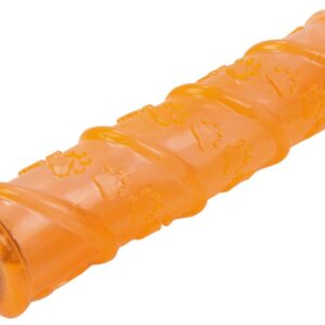 Pet Life 'Glow-Stick' TPR and LED Lighting Squeak and Chew Dog Toy