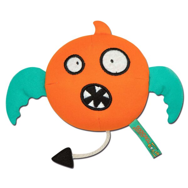 Touchdog Cartoon Flying Critter Monster Plush Dog Toy - Image 2