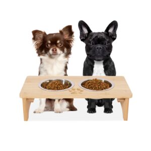Gardenia Raised Dog Bowl Stand for Medium Sized Dogs