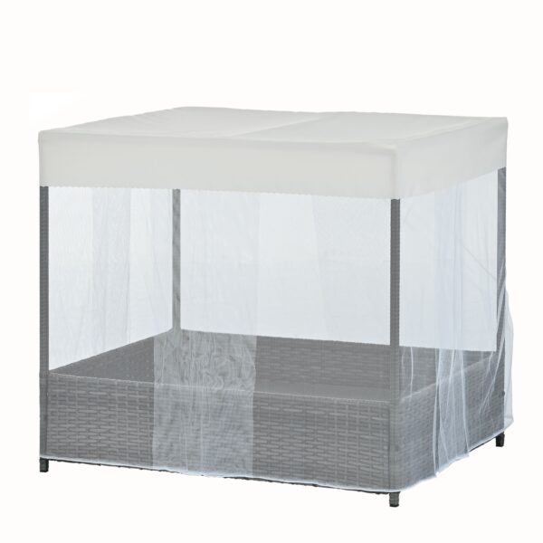 Dog Bed, Pet Bed, Pet Enclosures, Pet Outdoor Furniture, Pet Patio Furniture, Seasonal PE Wicker Pet Furniture, Dog Bed With Curtain - Image 11