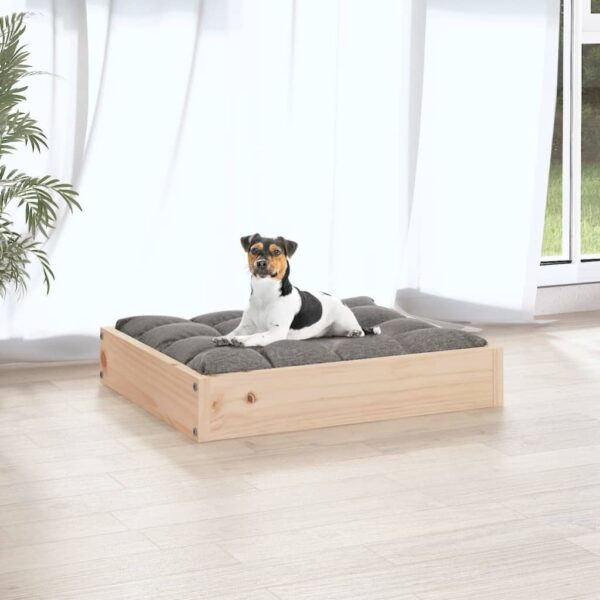 Dog Bed 20.3"x17.3"x3.5" Solid Wood Pine - Image 5