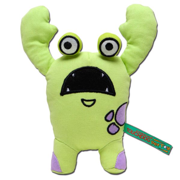 Touchdog Cartoon Up-for-Crabs Monster Plush Dog Toy - Image 3