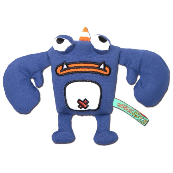 Touchdog Cartoon Crabby Tooth Monster Plush Dog Toy - Image 3