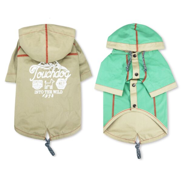 Touchdog 'Cloudburst' Waterproof Reversible Dog Raincoat - Image 93
