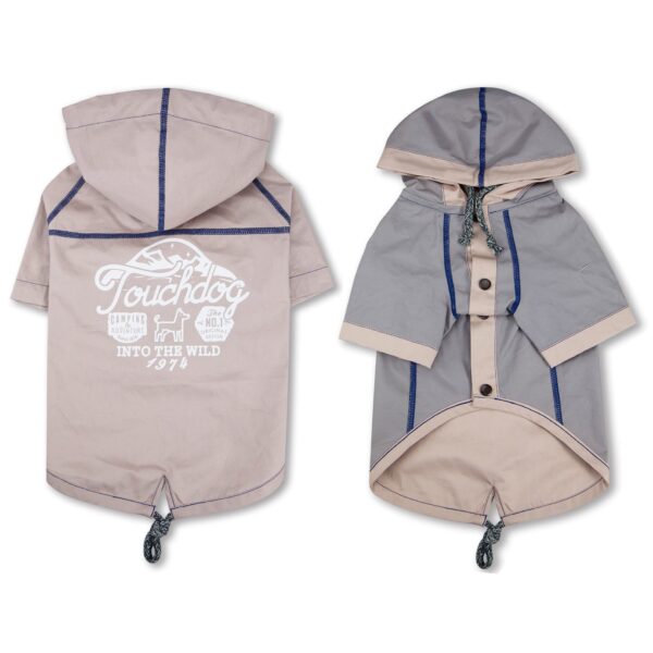 Touchdog 'Cloudburst' Waterproof Reversible Dog Raincoat - Image 99