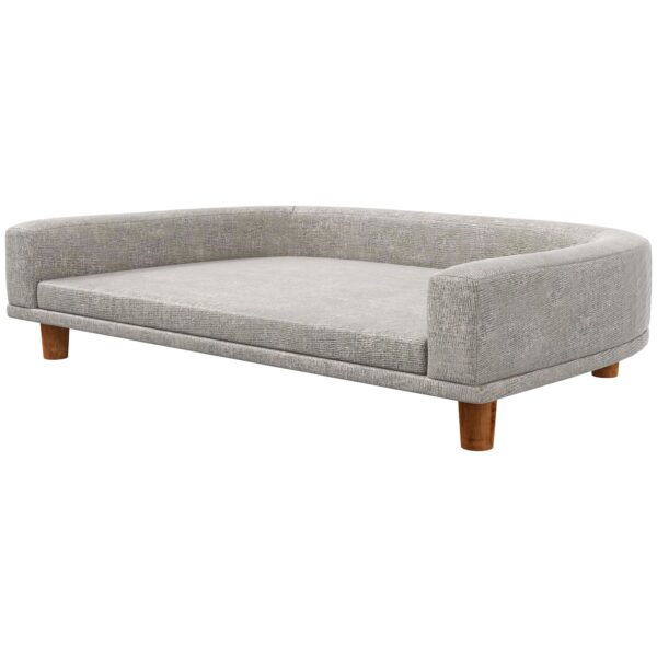 PawHut Gray Dog Sofa Couch with Washable Cushion for Large Dachshunds - Image 10