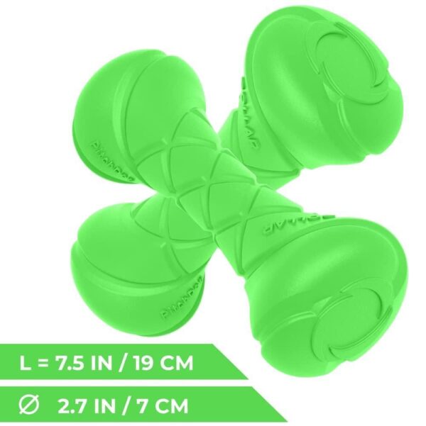 Dumbbell Dog Fetch Toy Outdoor Barbell Dog Toy for Small Medium and Large Breed Dogs Floating Dog Toy Dog Ball & Dog Frisbee Alt Outside Dog Yard Toys Best Dog Birthday Gift Green - Image 5