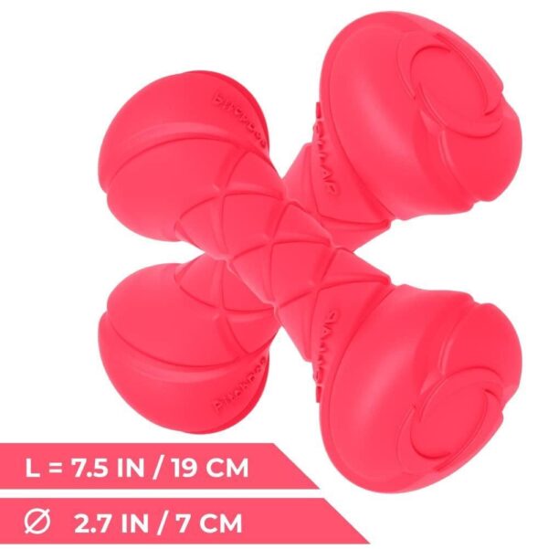 Dog Fetch Toy Outdoor Barbell Dog Toy for Small Medium and Large Breed Dogs Floating Dog Toy Outside Dog Yard Toys Pink - Image 6