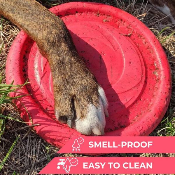 Dog Frisbee Toy Safe for Teeth Outdoor Floating Flying Disk for Small Medium and Large Breed Dogs Lightweight Dog Catch and Fetch Toy Outside Dog Yard Toys Pink Color - Image 5