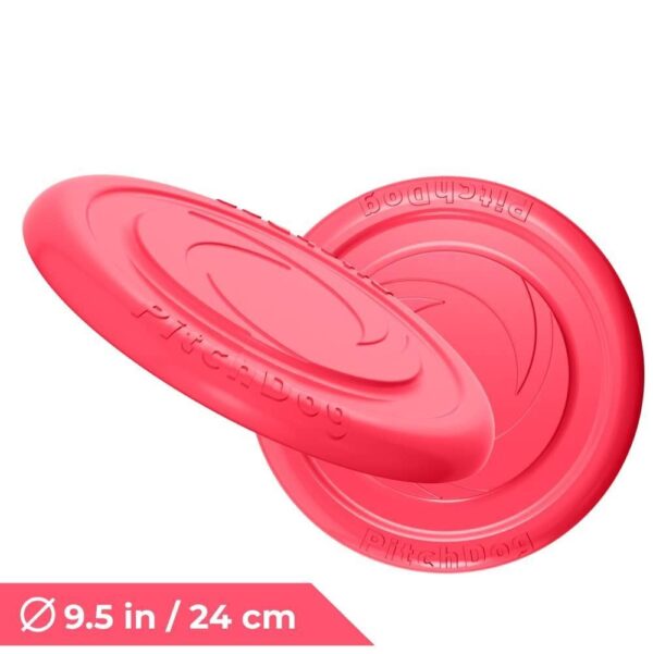 Dog Frisbee Toy Safe for Teeth Outdoor Floating Flying Disk for Small Medium and Large Breed Dogs Lightweight Dog Catch and Fetch Toy Outside Dog Yard Toys Pink Color - Image 6