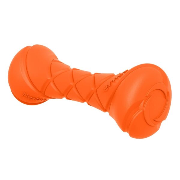 Dog Fetch Toy Outdoor Barbell Dog Toy for Small Medium and Large Breed Dogs Floating Dog Toy Orange - Image 2
