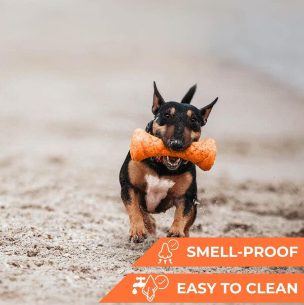 Dog Fetch Toy Outdoor Barbell Dog Toy for Small Medium and Large Breed Dogs Floating Dog Toy Orange - Image 6