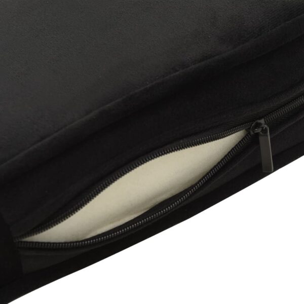 Dog Sofa Black 31.9"x16.9"x12.2" Plush and Faux Leather - Image 7