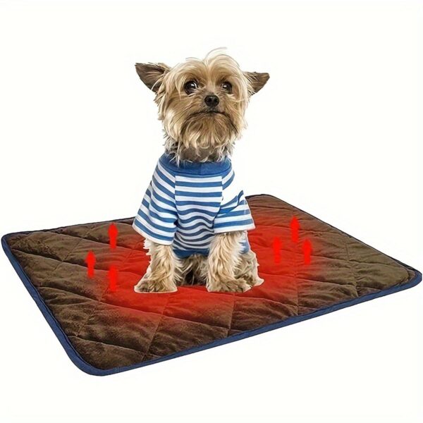 Dog Cat Bed, Cat Dog Non-Slip Mat, Extra Warm Thermal Pet Pad Self-Heating Cat Mat Warm Thermal Pet Pad Washable Dog Crate Pad Heat Dog Cat Bed Mat Blanket Non-Slip Bottom For Outdoor And Indoor Pets - Image 23
