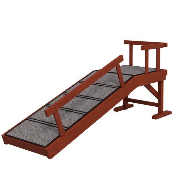 PawHut Dog Ramp with Guardrails for Dachshunds to Reach Bed or Couch - Image 8
