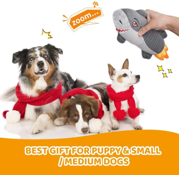 Squeaky Plush Dog Toys Indestructible; Set Durable No Stuffing Dog Toys; Cuddly Soft Chew Bundle as Dog Chew Toys; Tough Dog Toys for Puppy Small Medium Dogs Interactive Dog Toys for Training - Image 2