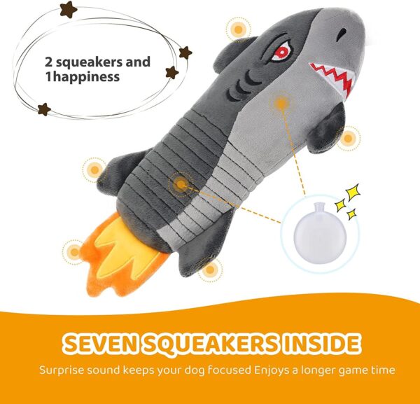 Squeaky Plush Dog Toys Indestructible; Set Durable No Stuffing Dog Toys; Cuddly Soft Chew Bundle as Dog Chew Toys; Tough Dog Toys for Puppy Small Medium Dogs Interactive Dog Toys for Training - Image 3