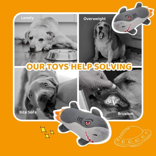 Squeaky Plush Dog Toys Indestructible; Set Durable No Stuffing Dog Toys; Cuddly Soft Chew Bundle as Dog Chew Toys; Tough Dog Toys for Puppy Small Medium Dogs Interactive Dog Toys for Training - Image 4