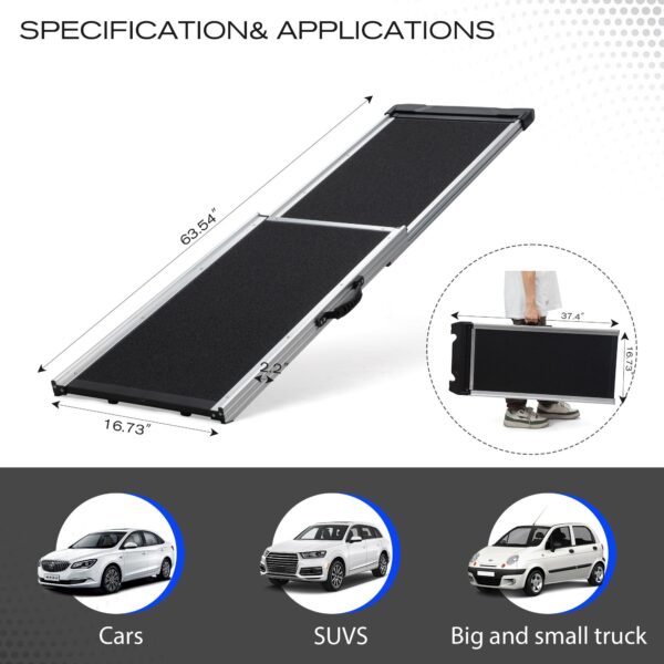 Dog Ramp Climbing Ladder with PVC Handle