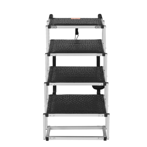 VEVOR Dog Stair for Cars 4-step Folding Dog Steps Aluminum Loads up to 150 lbs - Image 7
