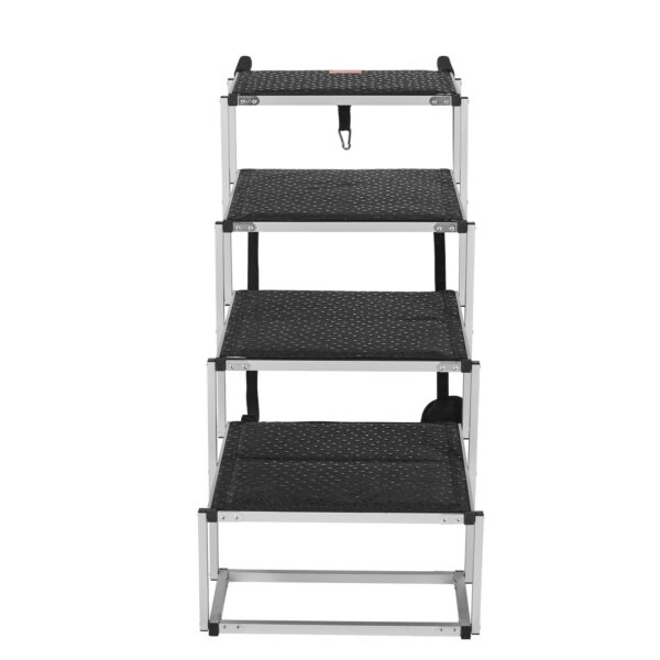 VEVOR Dog Stair for Cars 4-step Folding Dog Steps Aluminum Loads up to 250 lbs - Image 7