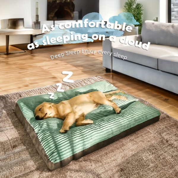 Up to 100 lbs Dog Mat Sleeping Dog Mattress Floor Mat Removable And Washable Dog Kennel Large Dog Kennel Pet Pad Dog Mat Soft Comfortable Bed - Image 16