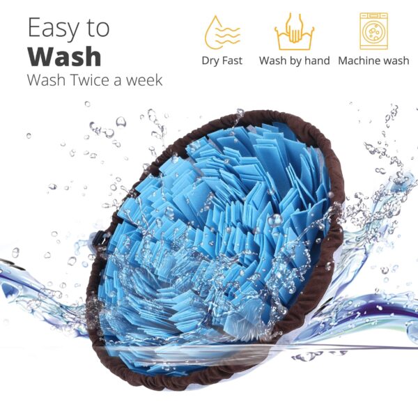 Adjustable Snuffle Foraging mat Dog Mental Puzzle Interactive Stimulation Toys for Smell Training and Slow Eating Stress Relief for Feeding Dog - Image 5