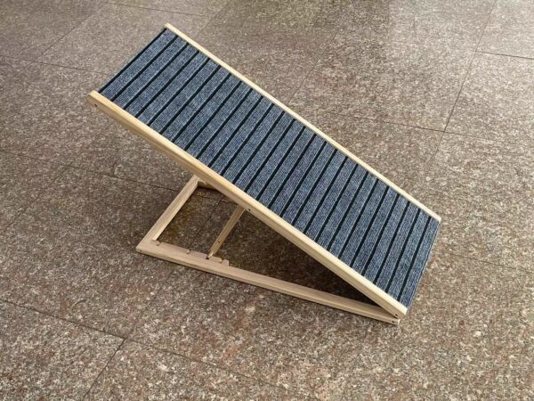 Dog Ramp for Bed, Extra Wide Excellent Traction, Pet Ramp for Small Dogs to Get on Couch Car, Non-Slip Rubber Surface, 17" Wide Hold up to 80lb, Adjustable, Foldable - Image 9