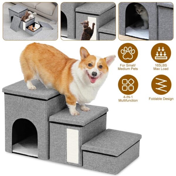 Dog Stairs for Bed and Couch 42cm H