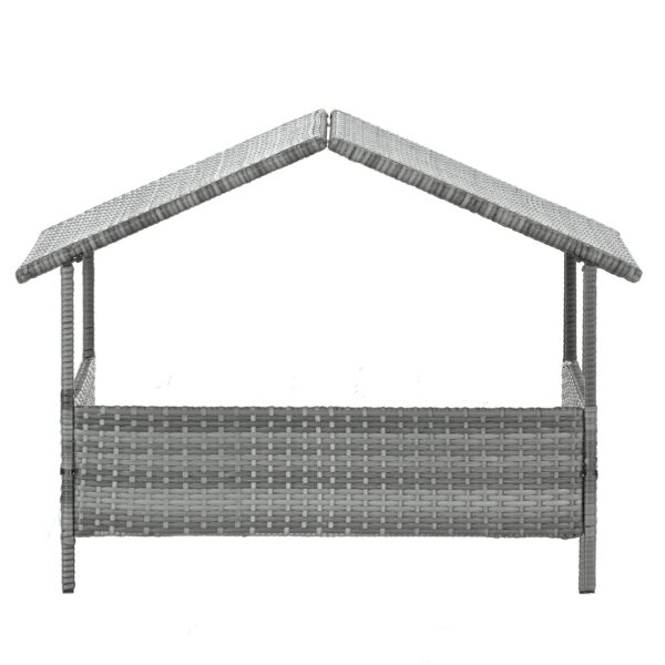 Dog Bed, Pet Bed, Pet Enclosures, Pet Outdoor Furniture, Pet Patio Furniture, Seasonal PE Wicker Pet Furniture, Dog Bed With Canopy - Image 11