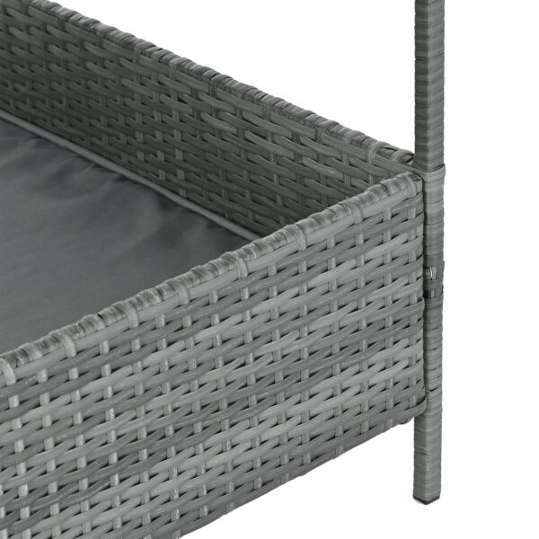 Dog Bed, Pet Bed, Pet Enclosures, Pet Outdoor Furniture, Pet Patio Furniture, Seasonal PE Wicker Pet Furniture, Dog Bed With Canopy - Image 14